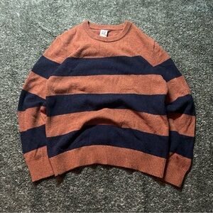 Vintage GAP Black and Brown striped Sweater Men’s Size Medium